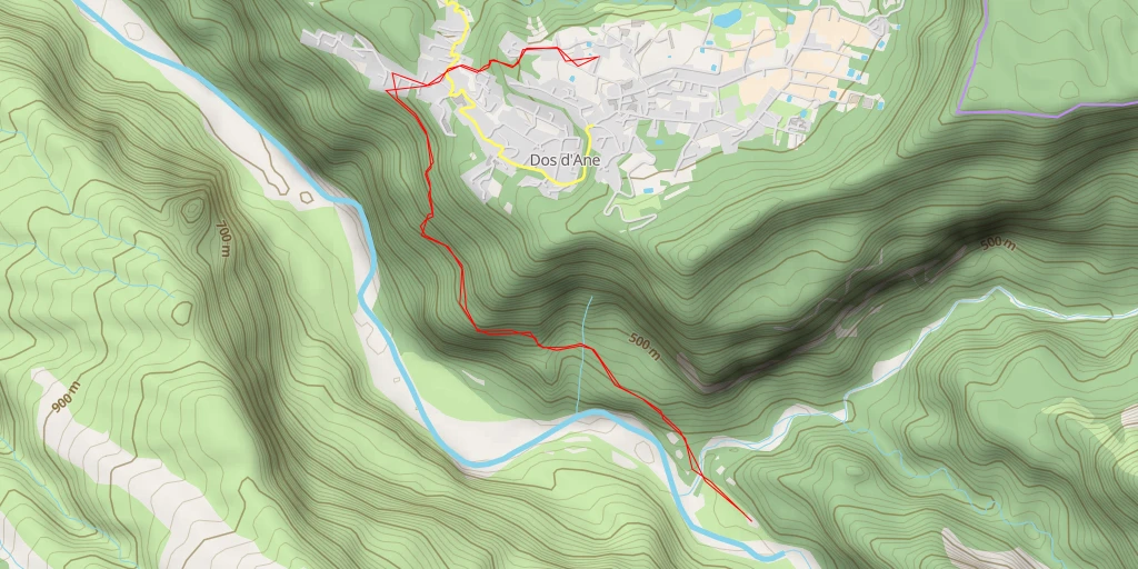 Map of the trail for Allée du Bergeret - Allée du Bergeret