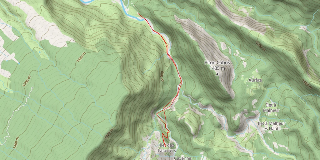 Map of the trail for Le Jacquier