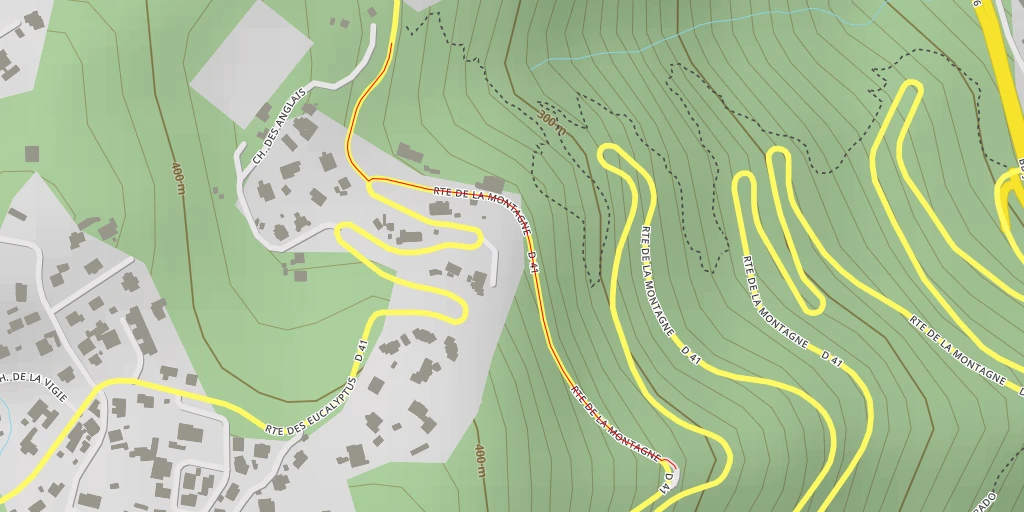 Map of the trail for AI - Belvédère de la Vigie