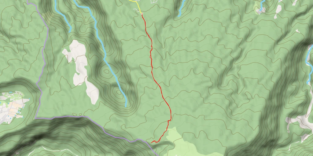 Map of the trail for AI - Bras Détour