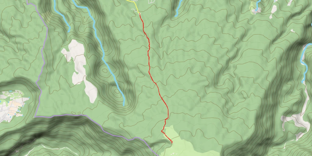 Map of the trail for AI - Gîte de la Plaine des Chicots - Saint-Denis