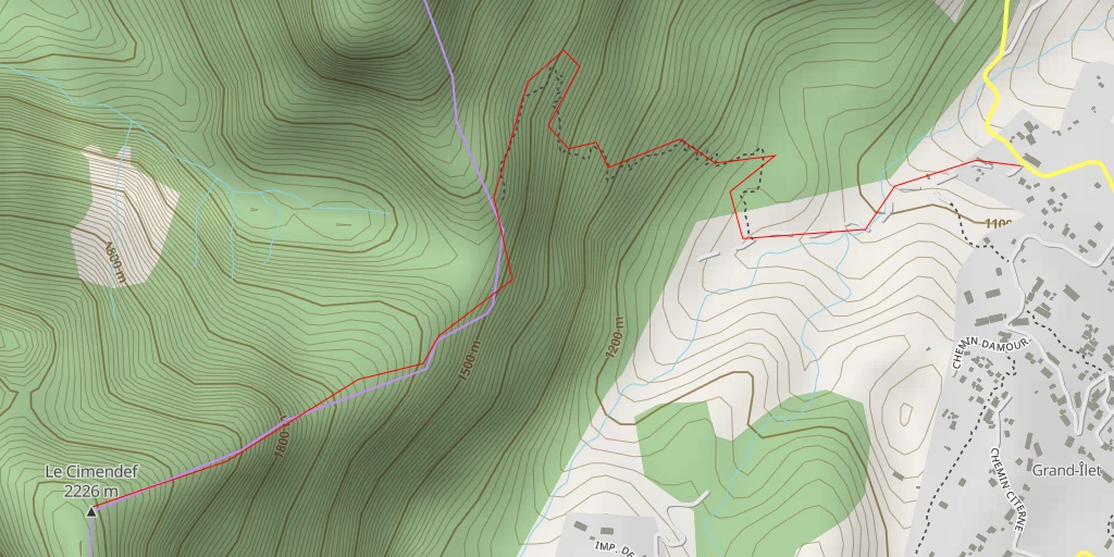 Map of the trail for Cimendef par la fenêtre