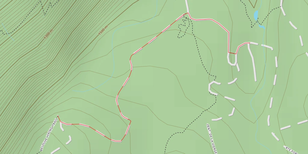 Map of the trail for AI - Belvédère