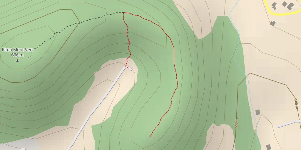 Map of the trail for AI - Allée Piton de Mont-Vert - Saint-Pierre