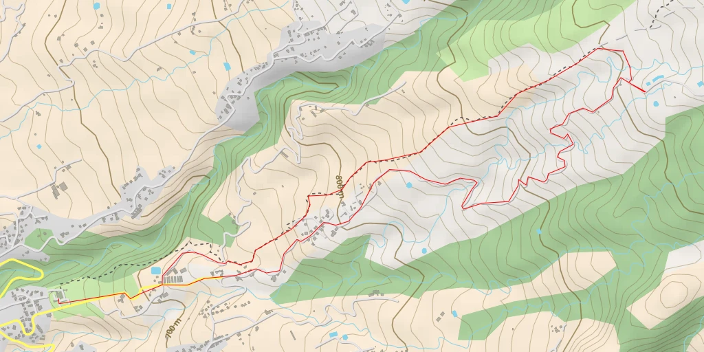 Carte de l'itinéraire :  Chemin des Remparts - Chemin des Remparts