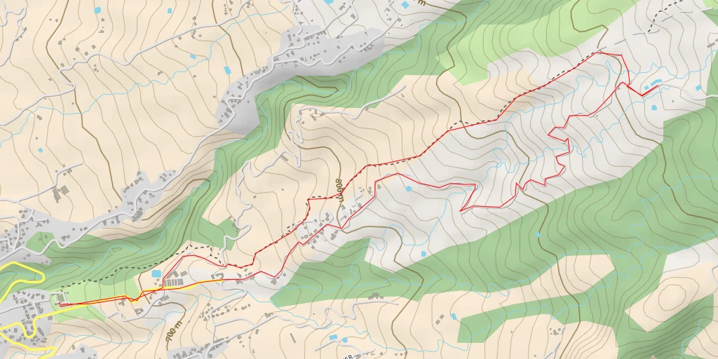 Carte de l'itinéraire :  Chemin des Remparts - Chemin des Remparts