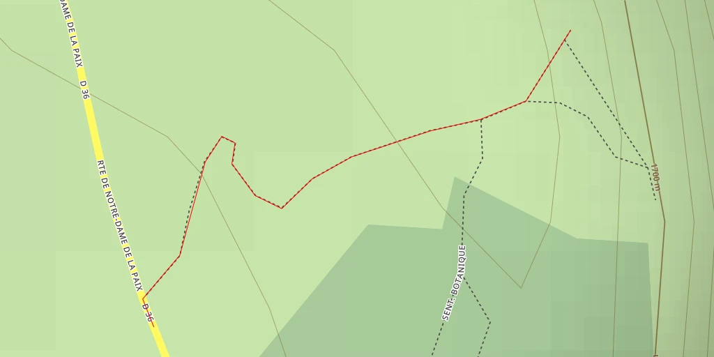 Map of the trail for AI - Sentier Botanique - Le Tampon