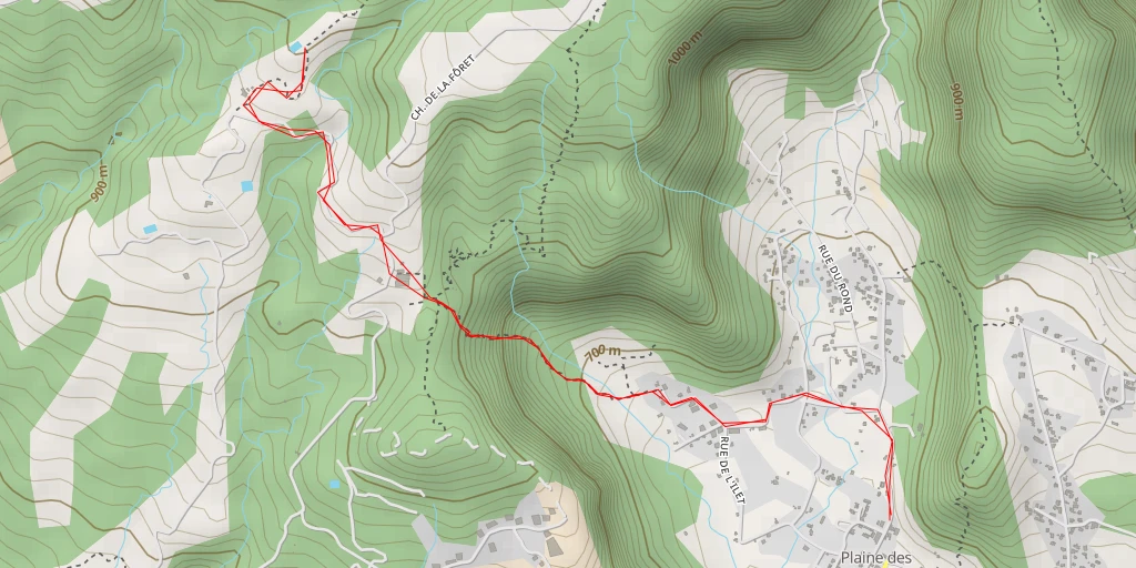 Carte de l'itinéraire :  Piste VTT - Piste VTT