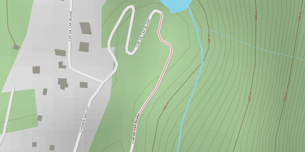 Map of the trail for AI - Cascade de Grand Galet