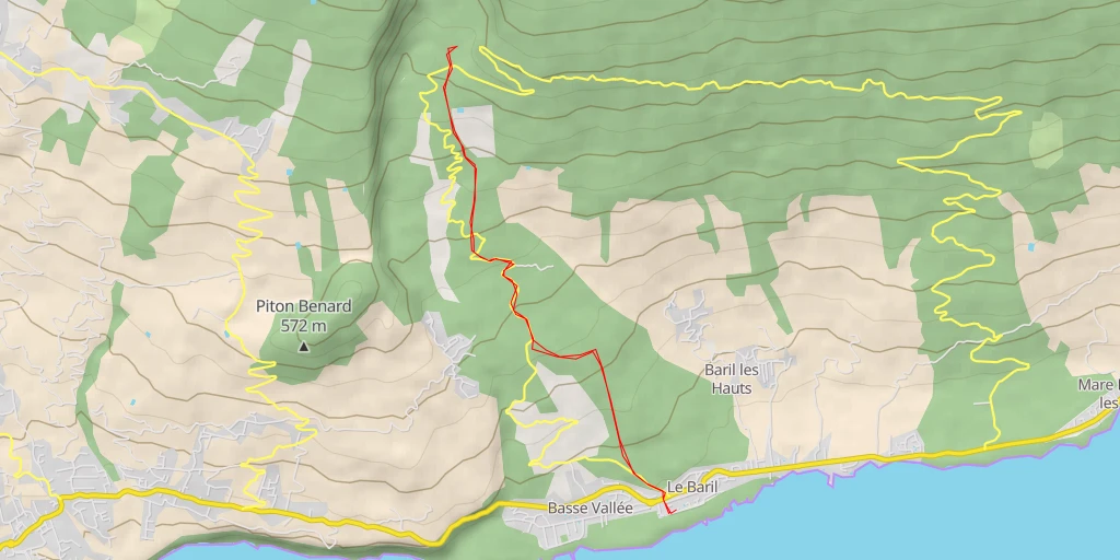 Map of the trail for AI - Gîte de Basse-Vallée