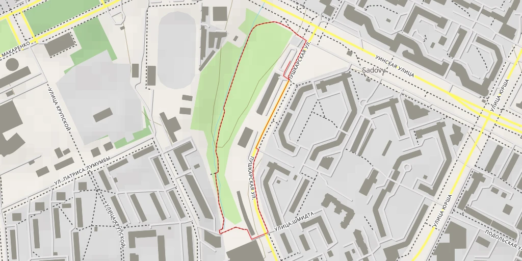 Map of the trail for Сад Соловьев