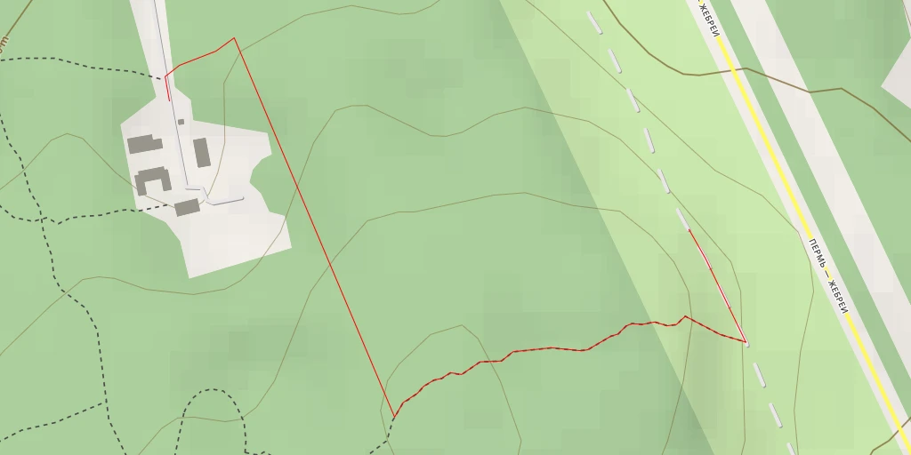 Carte de l'itinéraire :  "Телеграф" - Пермь