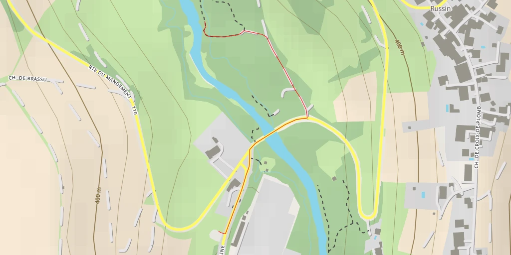 Map of the trail for Chapelle - Route du Mandement