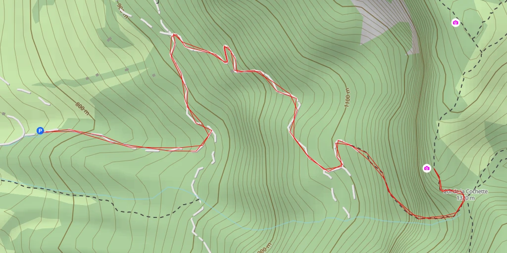 Map of the trail for Point de vue sur le Lac du Bourget