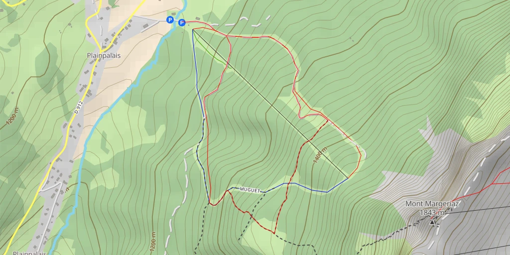 Map of the trail for Muguet