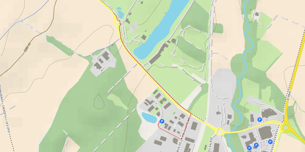 Map of the trail for Jiva Hill Golf Club - Route d'Harée