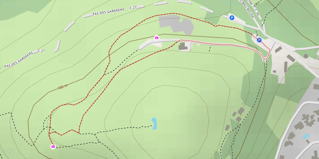 Map of the trail for Sentier Côtier