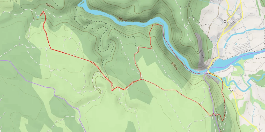 Map of the trail for 04500