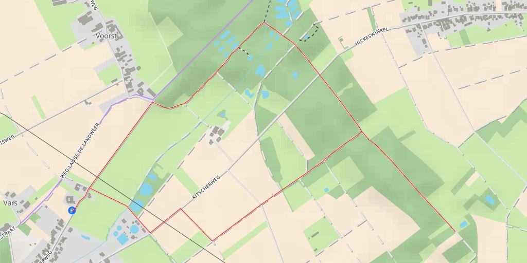 Map of the trail for NSG Kitscher Bruch Kirchhover Bruch - Driescher Weg