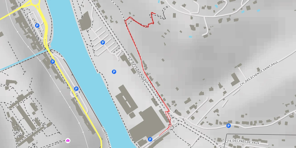 Carte de l'itinéraire :  Sentier des Hérodes - Sentier des Hérodes - Besançon