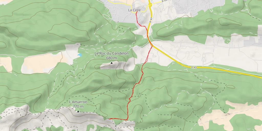 Map of the trail for La Charbonnière