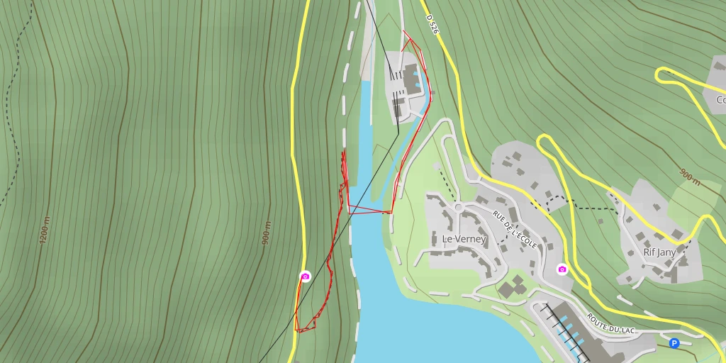 Map of the trail for Passerelle Himalayenne du Verney - Allemond