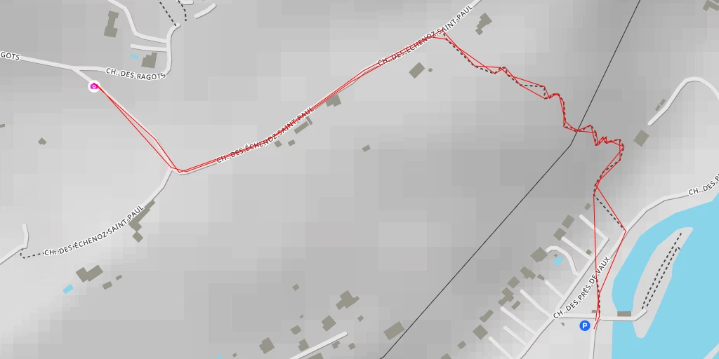 Map of the trail for Chemin des Ragots - Besançon