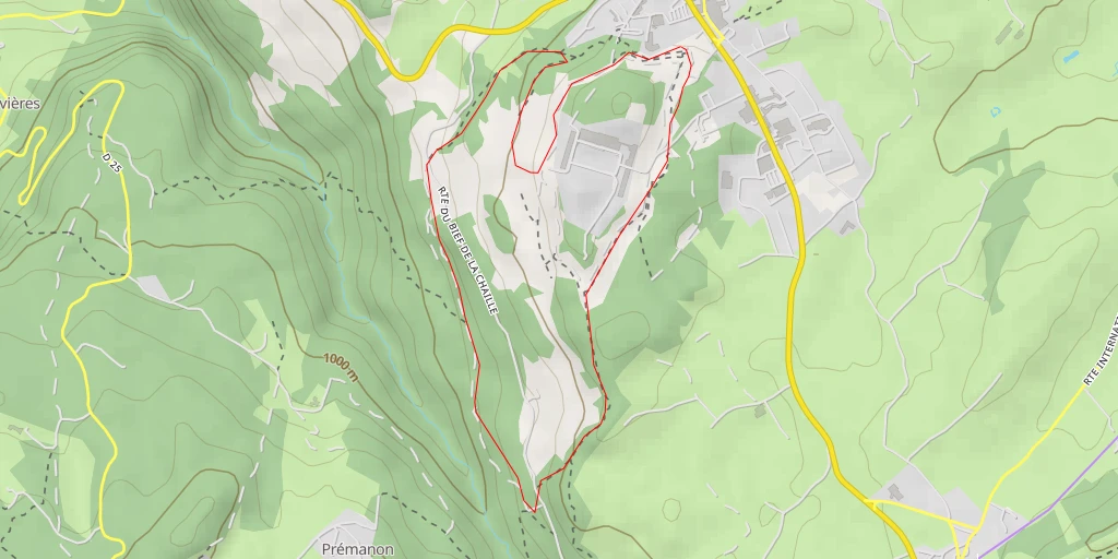 Map of the trail for  Tour du fort des Rousses 