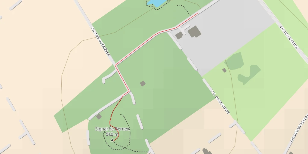 Map of the trail for AI - Signal de Bernex