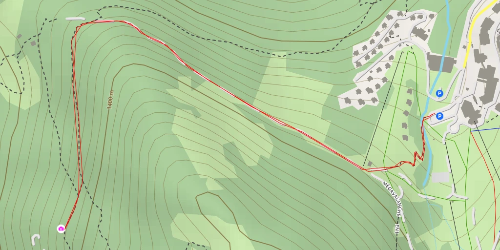 Map of the trail for Pré Reynaud