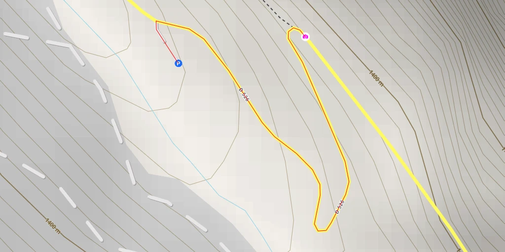 Map of the trail for Ancienne Route du Barrage - Vaujany