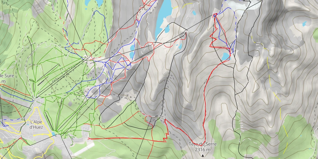 Map of the trail for Glacier