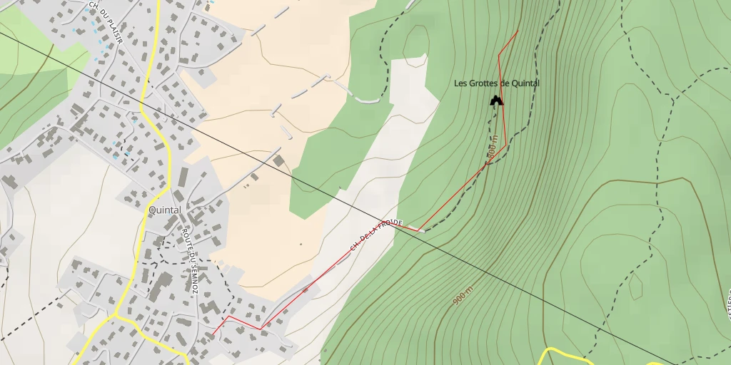 Map of the trail for Quintal [Dry-tooling] Buzz l'éclair