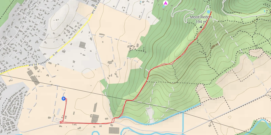 Map of the trail for Chemin de la Venne - Chemin de la Venne