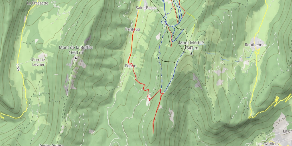 Map of the trail for L'Epion