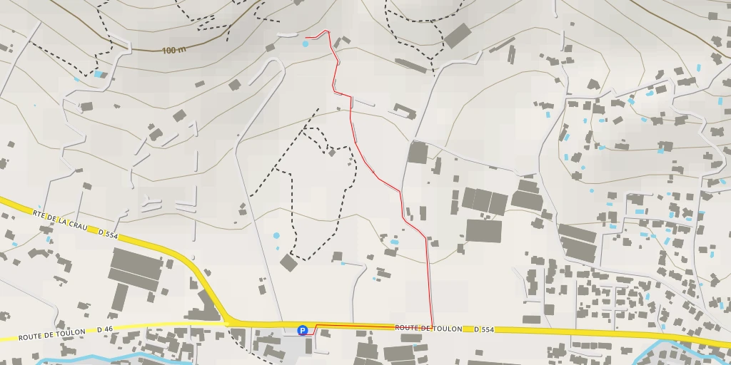 Map of the trail for Chemin du Fenouillet