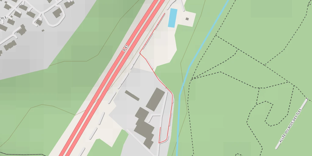 Map of the trail for A 41 - Annecy