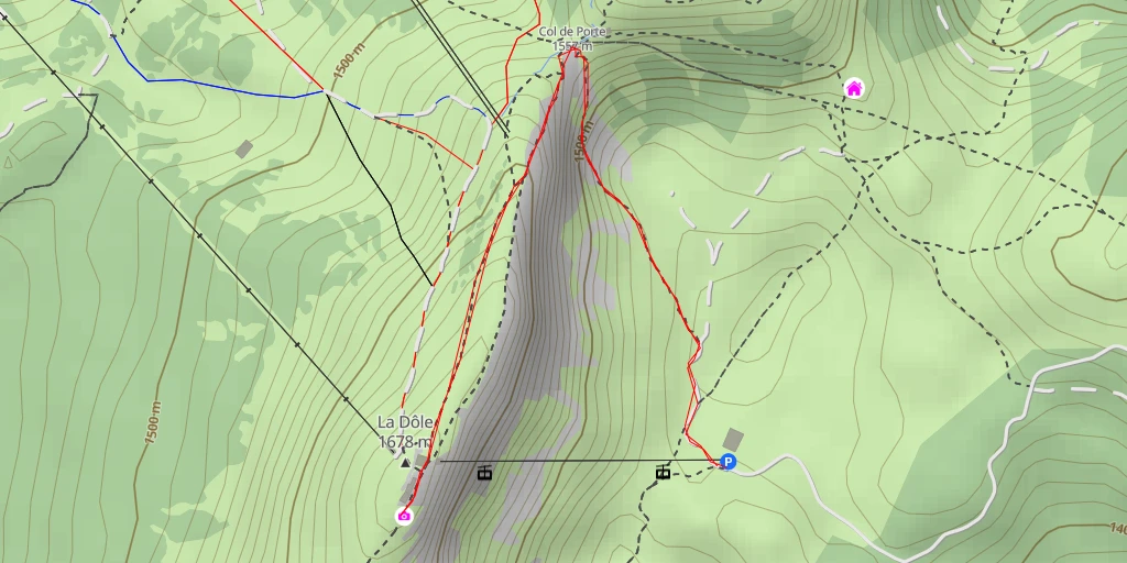 Map of the trail for Panorama