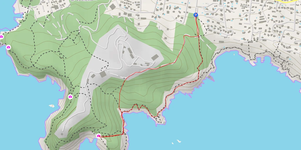 Map of the trail for Sentier du Littoral - Sentier du Littoral