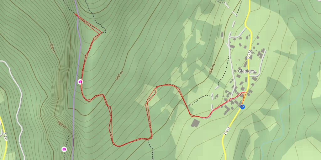 Map of the trail for D 911