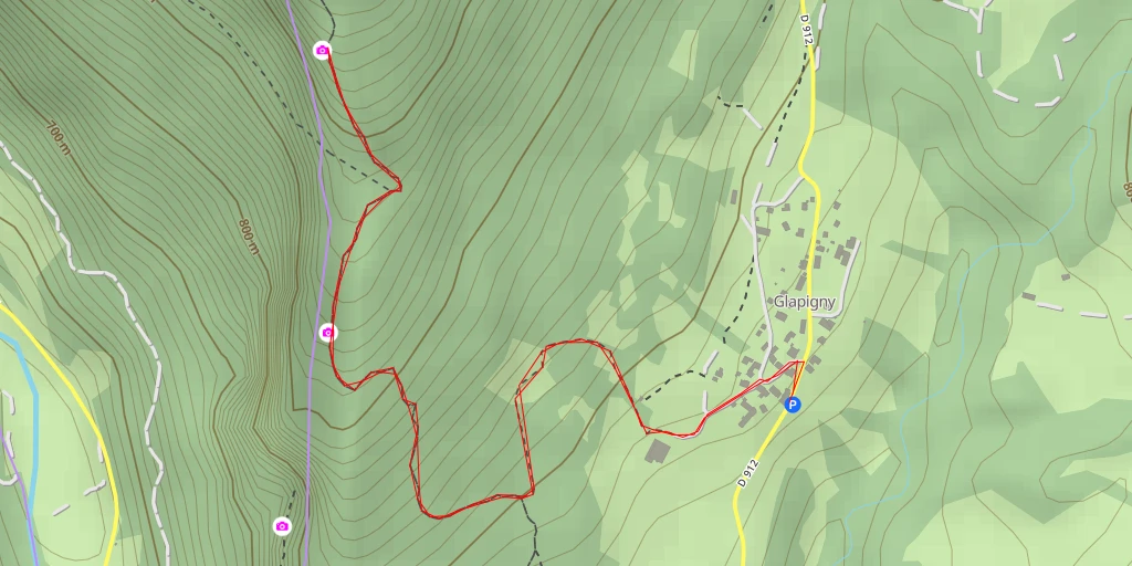 Map of the trail for D 911