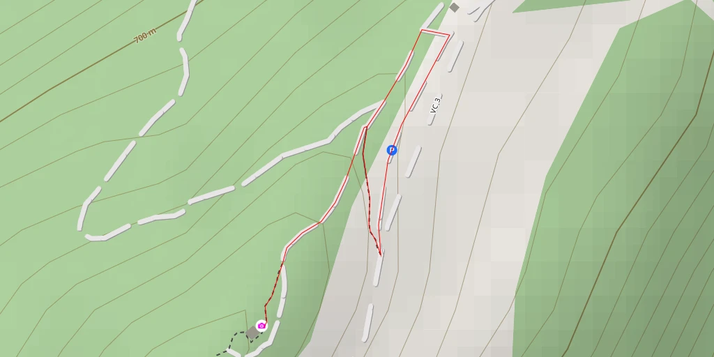 Map of the trail for Chemin des Tours de Montmayeurs