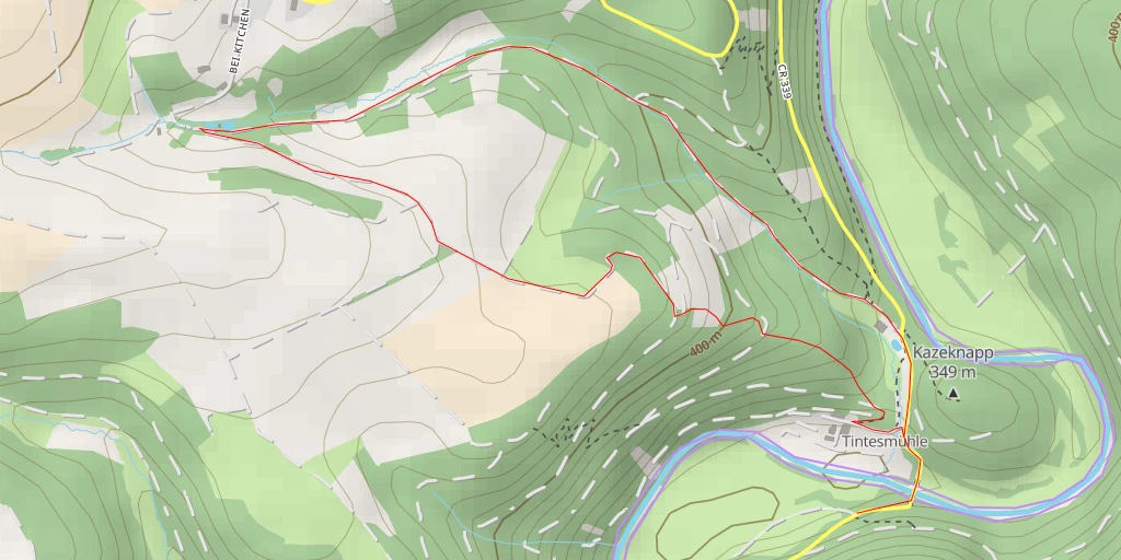 Map of the trail for Bei Kitchen