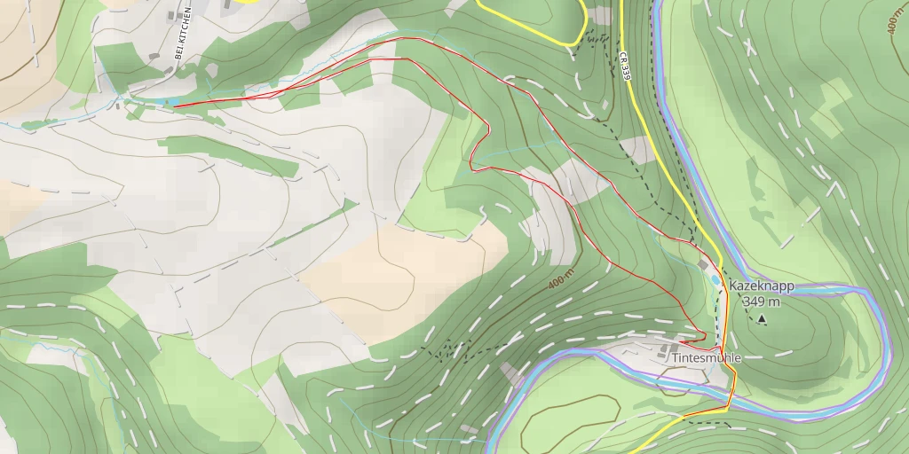 Map of the trail for Bei Kitchen