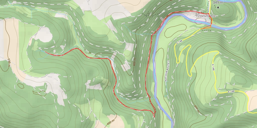 Carte de l'itinéraire :  Weiher Watzeburen - Kierchestrooss