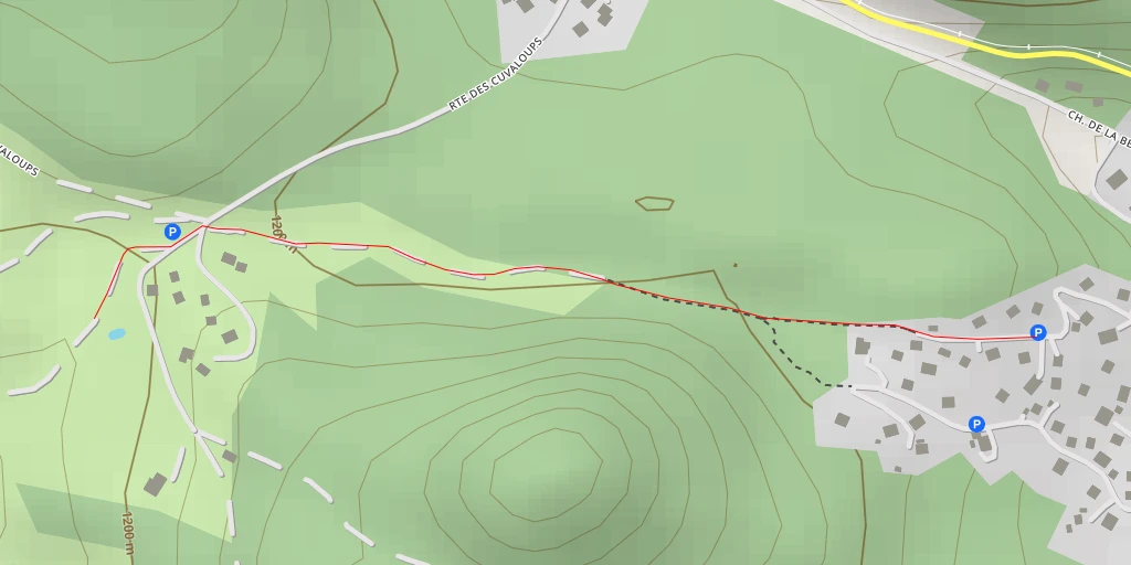 Carte de l'itinéraire :  Chemin des Polonais