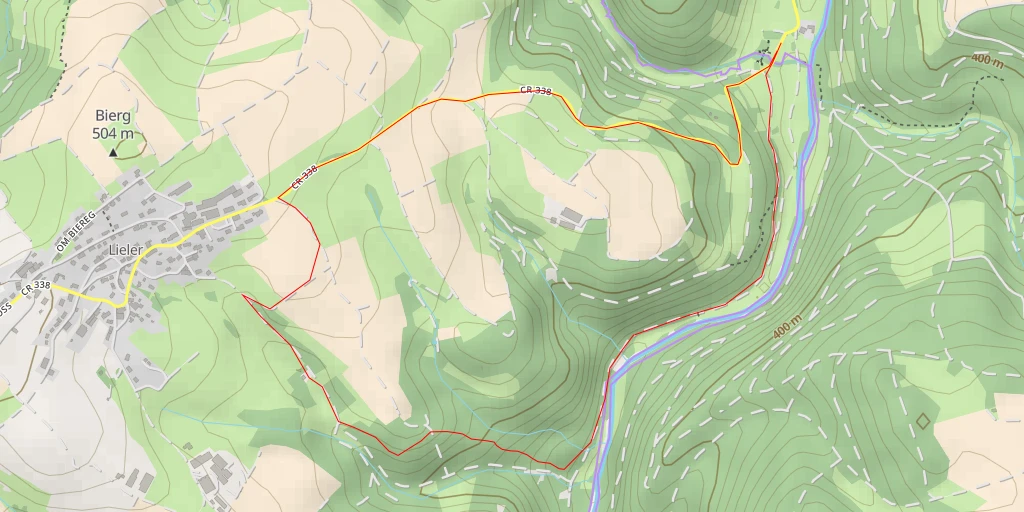 Carte de l'itinéraire :  An der Baach