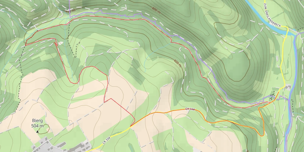 Map of the trail for Om Biereg