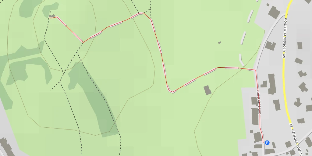 Map of the trail for Crêt de la Varde