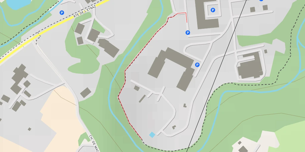 Map of the trail for Chemin de Machefer